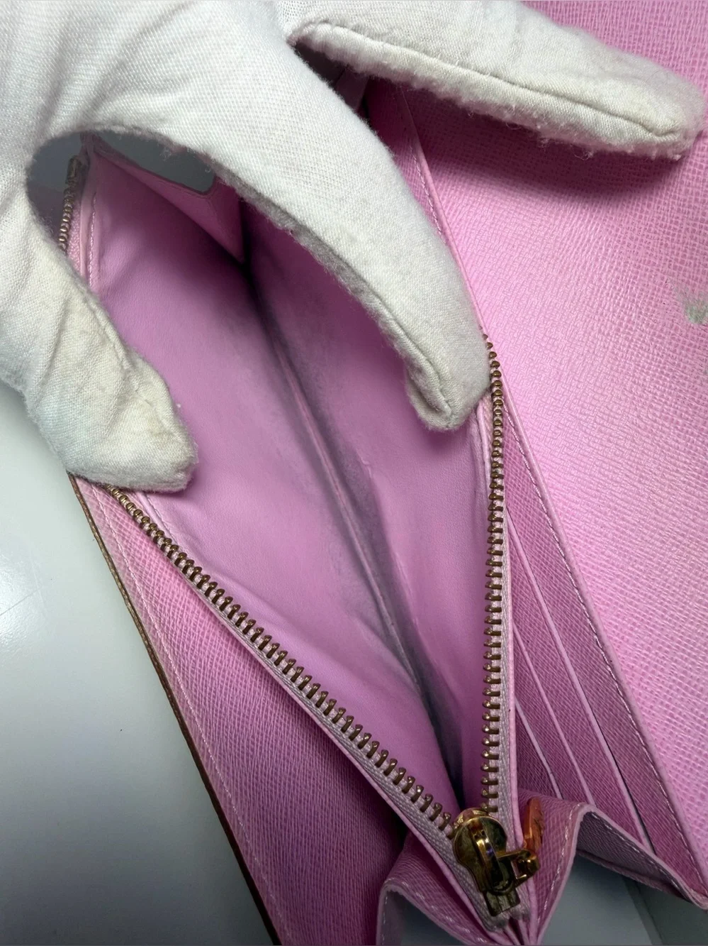 Louis Vuitton Murakami White Multicolor Monogram Canvas Long Wallet w Pink int.